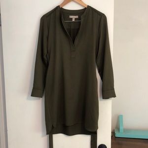Banana Republic Tunic Style Dress, Alpine Green, Size 4P